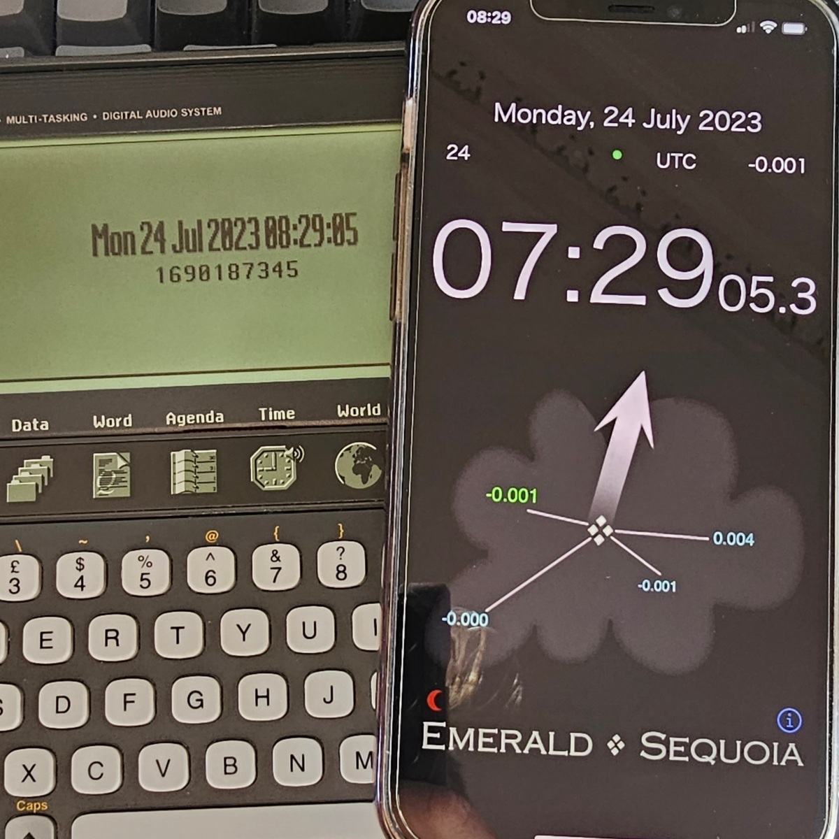 Setting a 1990s PDA clock via GPS